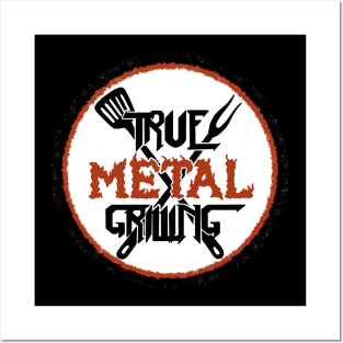 Official "True Metal Grilling" Logo Posters and Art